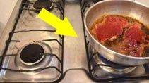 Как пожарить мясо на сковороде не забрызгав плиту 17
