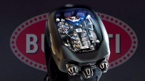 Часы Bugatti Chiron Tourbillon - настоящий двигатель W16 в часах 9