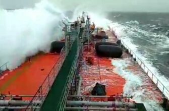 Гигантская волна уничтожила нефтяной танке в Балтийском море 13