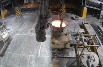 Разлив жидкого металла на заводе попал на видео 11