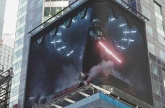 Рекламный щит Дарта Вейдера на Таймс-сквер 7
