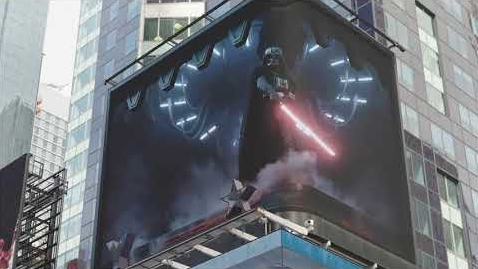Рекламный щит Дарта Вейдера на Таймс-сквер 1