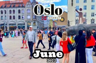Пешая прогулка по Осло, Норвегия 2022 4K 15